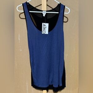 NWT WOMENS AIKO WEEKEND 2 TONE TANK TOP MEDIUM